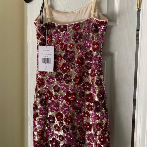 KatieJ NYC Girl's Tween Floral Sequin Dress, (SIZE XL) - Picture 4 of 5